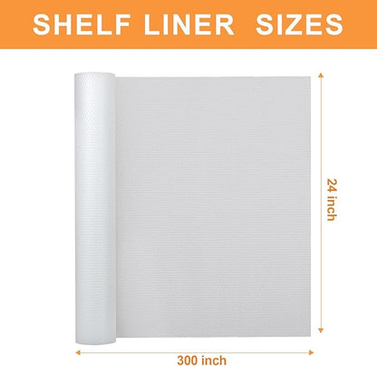 24-inch Wide Cabinet Shelf Liner: Clear Waterproof Large Under Sink Mat - 24 in - Image 9