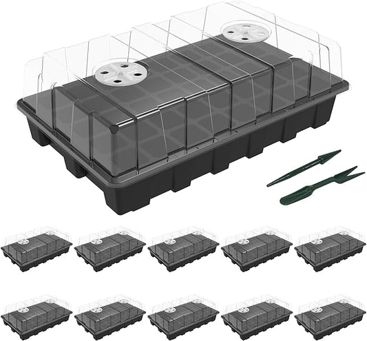 Gardzen 10-Set Garden Propagator Set, Seed Tray Kits by Gardzen