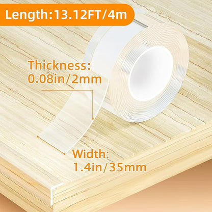 1.4 in x 13.12 FT, Sharp Edge & Table Bumper, Window Edge, Wall Protector - Image 2
