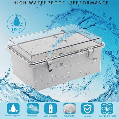 Waterproof Outdoor Electrical Box Junction Box Weatherproof IP67 ABS Plastic - Image 2