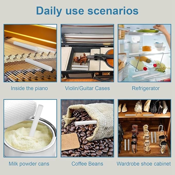 for Toys, Diatom Drying Rod Stick 5 Pcs Reusable Deodorizer Dehumidifier Dry - Image 3