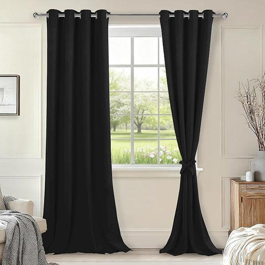 Hiasan Blackout Curtains for Bedroom, 52 x 102 Inches Long by Hiasan
