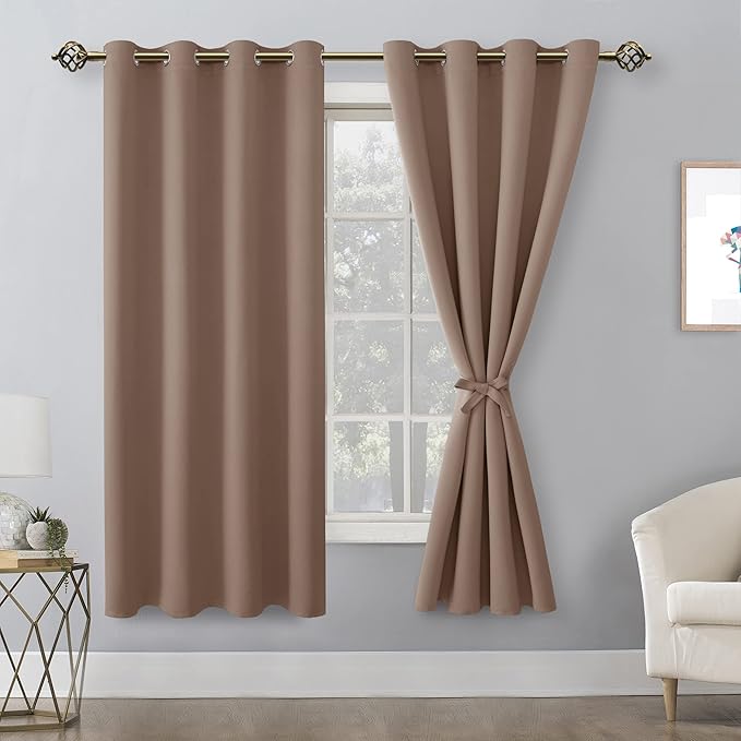 Hiasan Blackout Curtains for Bedroom, 52 x 63 Inches Length - Image 2