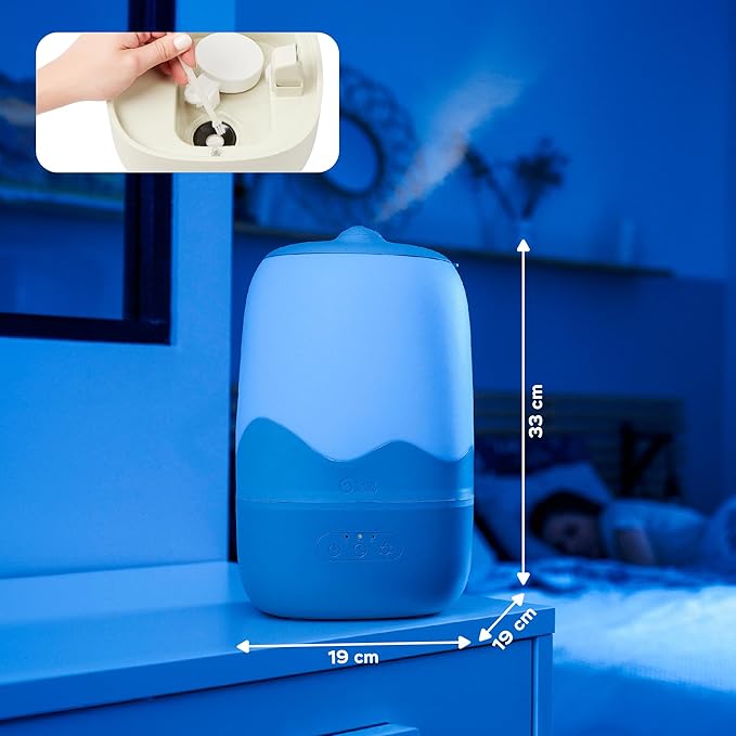 Babymoov Wave 3-in-1 Baby Humidifier, Easy Cleaning, Top Fill, XL Capacity - Image 3