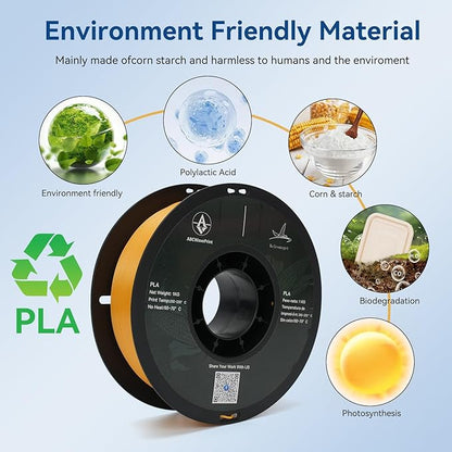 PLA 3D Printer Filament, Dimensional Accuracy +/- 0.02 mm, 1 kg Spool, 1.75 - Image 3