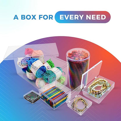 4 Clear Acrylic Boxes with Lid, 12.5"L x 8.5"W x 8.5"H, Made in USA, Diorama - Image 8