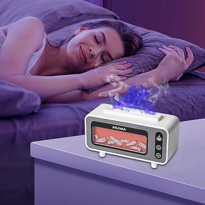 Humidifiers For Bedroom, Fireplace Fire Aromatherapy Diffuser | 200Ml USB Quiet - Image 7