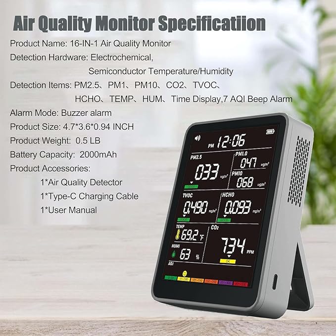 Professional Indoor Air Quality Monitor - Image 8