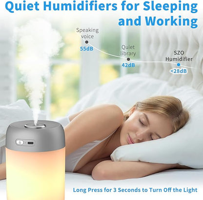 Night Lights Humidifiers For Bedroom, USB Rechargeable, LED Lights For Bedroom - Image 5
