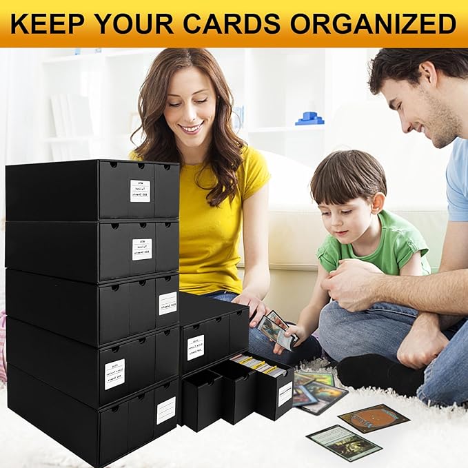 Trading Card Storage Box, Includes 21-600 CT Boxes & Card Dividers, + Trading - Image 8
