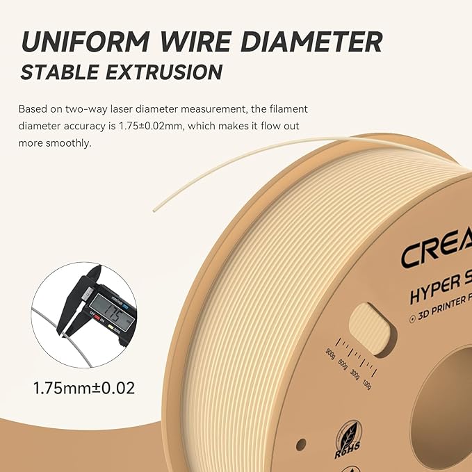 Official Creality Hyper PLA Filament 1.75mm, High Speed PLA 30-600mm/s Rapid 3D - Image 4