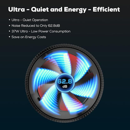 6 Inch Inline Duct Fan with Speed Controller - Image 3