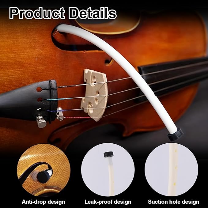 Violin Humidifier, Rubber Portable Violin and Viola Moisture F Hole Humidifier - Image 4