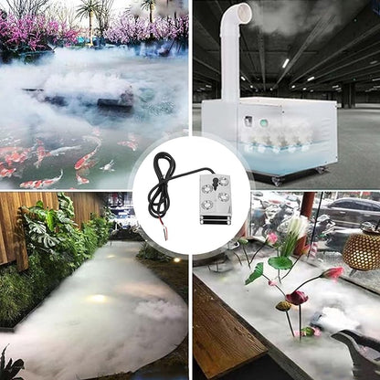 Eujgoov 4-Head Ultrasonic Mist Maker Fog Humidifier 45-48V - Image 4