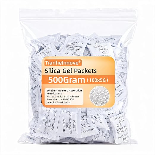100-Pack 5Gram Silica Gel Packets by TIANHEINNOVE