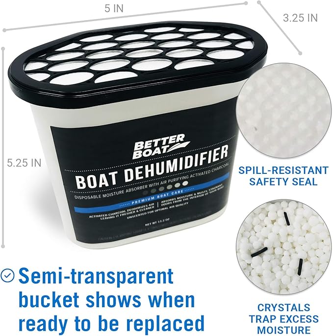 Moisture Absorber with Activated Charcoal Dehumidifier Bucket, Unscented Odor - Image 6