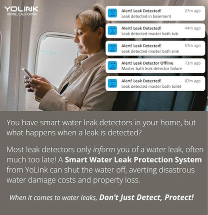 YoLink Smart Home Starter Kit: Hub & 3-Pack Water Leak Sensor 1, LoRa Up to 1/4 - Image 6
