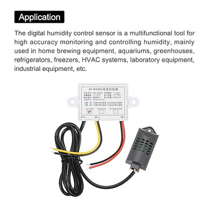MECCANIXITY 12V DC LED Digital Humidity Meters Sensor Hygrometer Switch - Image 4