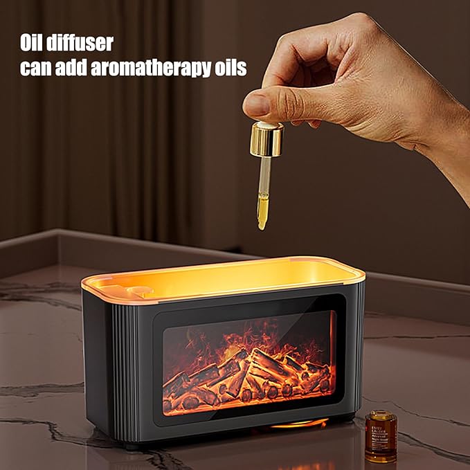 Genérico Aroma Diffuser with Fireplace Effect – 160 ml Ultrasonic Silent 7 - Image 4