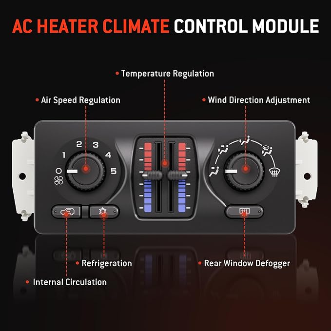 599-210XD Climate Control Module AC Control Panel Fit - Image 3