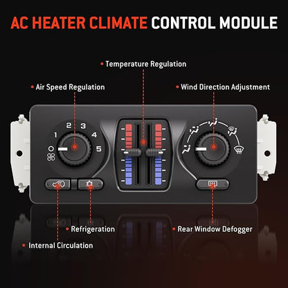 599-210XD Climate Control Module AC Control Panel Fit - Image 3