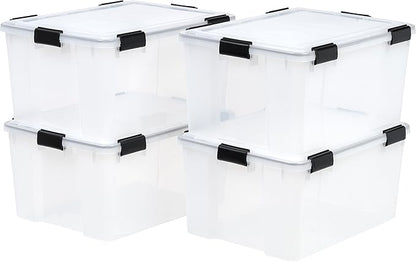 IRIS USA 62.8 Quart Plastic Storage Bin Tote Organizing Container by IRISUSA