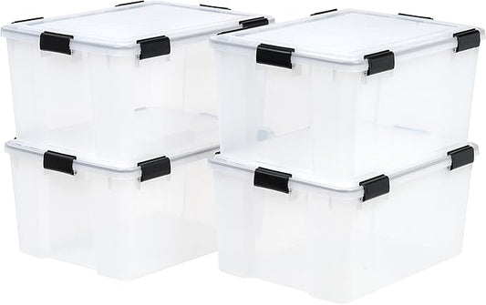 IRIS USA 62.8 Quart Plastic Storage Bin Tote Organizing Container by IRISUSA