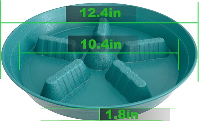 4 Pack Plant Saucer 12 inch, 8 10 14 17 inch, Plant Stand Plastic Plant Saucers - Image 2