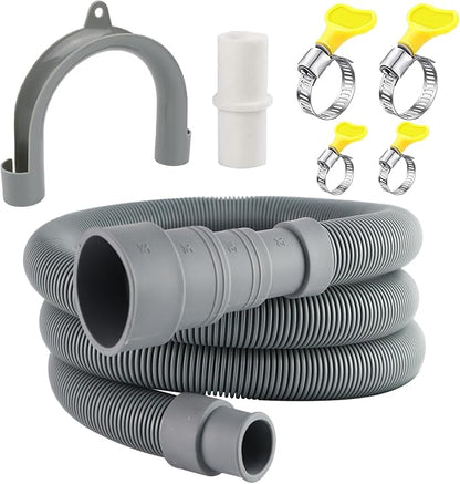 6.56 FT Universal Washing Machine Drain Hose, Drain Hose Extension Kit by Unknown