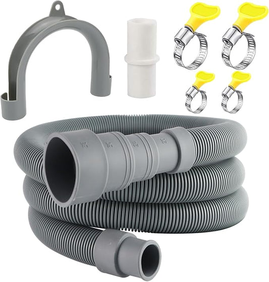 6.56 FT Universal Washing Machine Drain Hose, Drain Hose Extension Kit by Unknown