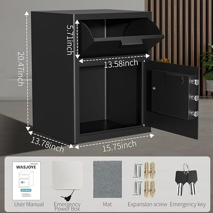 WASJOYE Depository Drop Cabinet Safe - Image 5