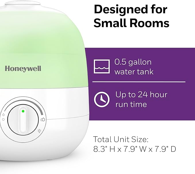 Honeywell Ultra Glow Light Changing Humidifier and Diffuser – Cool Mist - Image 6