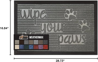 GORILLA GRIP 100% Waterproof All-Season WeatherMax Doormat US Designed Natural - Image 2