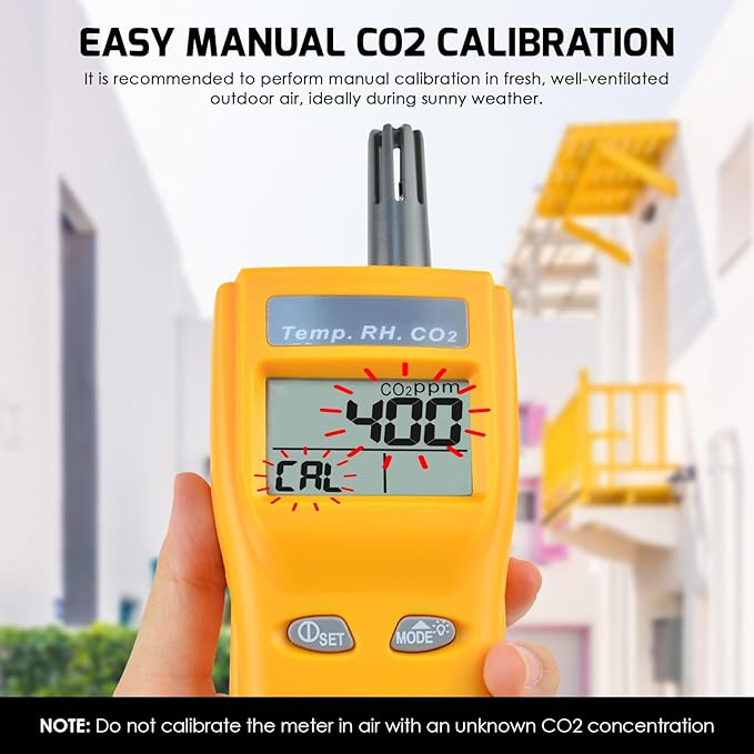 CO2 Meter Portable CO2 Detector Digital CO2 Monitor - Image 7