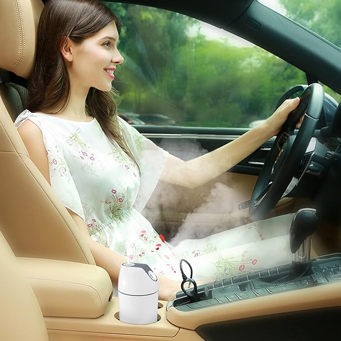 Mini Humidifier-Battery Operated 480ml Cordless Portable Small Humidifier USB - Image 2