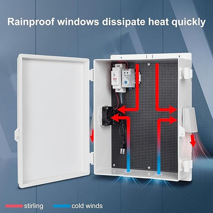 Outdoor Electrical Junction Box, ABS Water Resistant Enclosure - Image 5