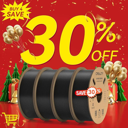 Creality Hyper PLA Filament Bundle Black 4KG, No-Tangling Stronger Toughness - Image 2