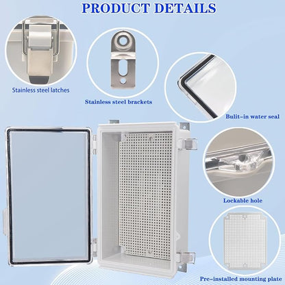 Waterproof Outdoor Electrical Box Junction Box Weatherproof IP67 ABS Plastic - Image 3
