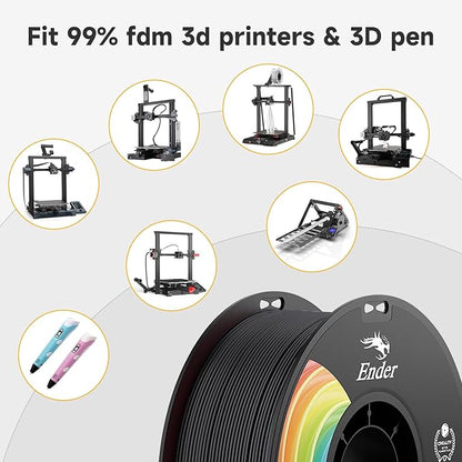 Official Creality PLA Filament Pro Black, 1.75mm 3D Printer Filament, Ender PLA - Image 5