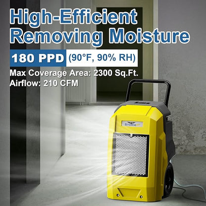 AlorAir 180 Pints Commercial Dehumidifier - Image 3