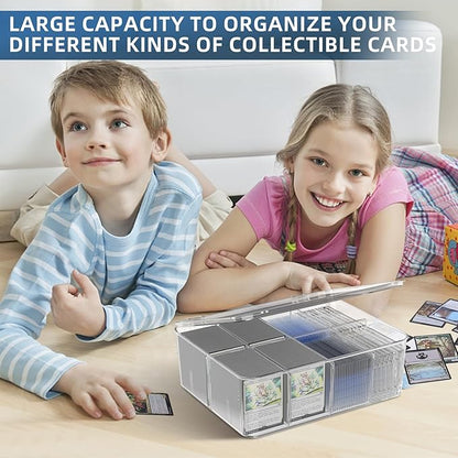 Transparent Trading Card Storage Box-Holds 2000+ Loose Cards-Plastic Card Deck - Image 6