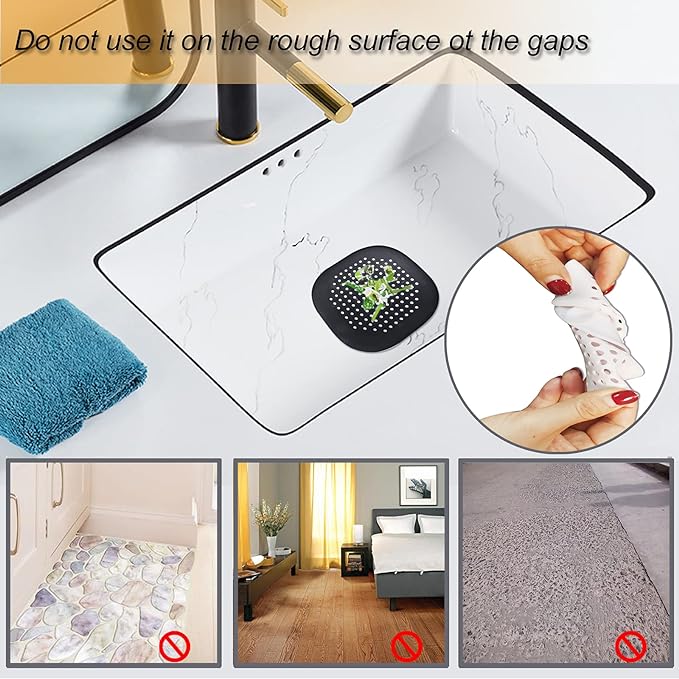 Hair Drain Catcher, Square Drain Cover - Image 4