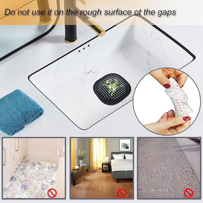 Hair Drain Catcher, Square Drain Cover - Image 2