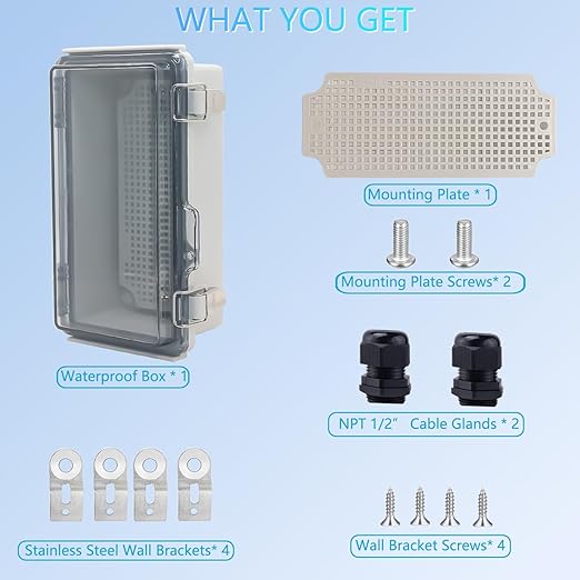 IP67Junction Box, ABS Plastic Outdoor Waterproof Box Electrical Enclosure - Image 5
