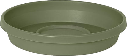 Bloem Terra Plant Saucer Tray for Planters 9-12" Living Green by Bloem
