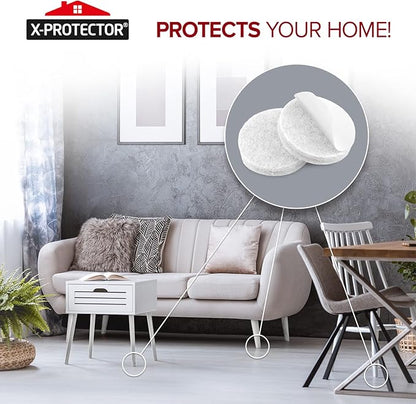 357 pcs White Felt Furniture Pads X-Protector! Huge Quantity of Furniture Pads - Image 6