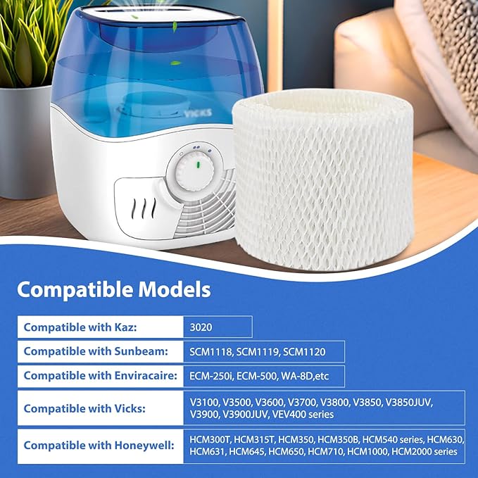 Extolife 2 Pack WF2 Replacement Humidifier Filter - Image 2