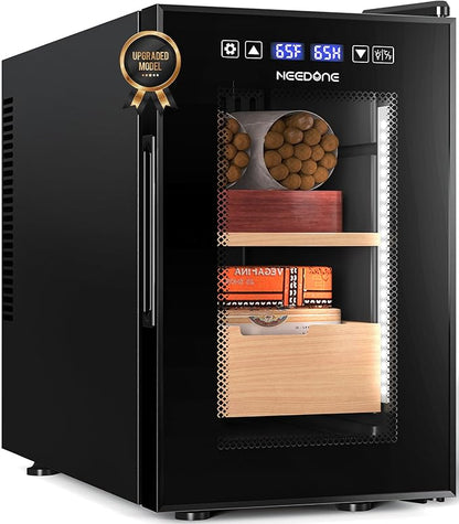 NEEDONE 16L Pro 1S Electric Cigar Humidor, Smart Humidity & Temp Quiet Control by NEEDONE
