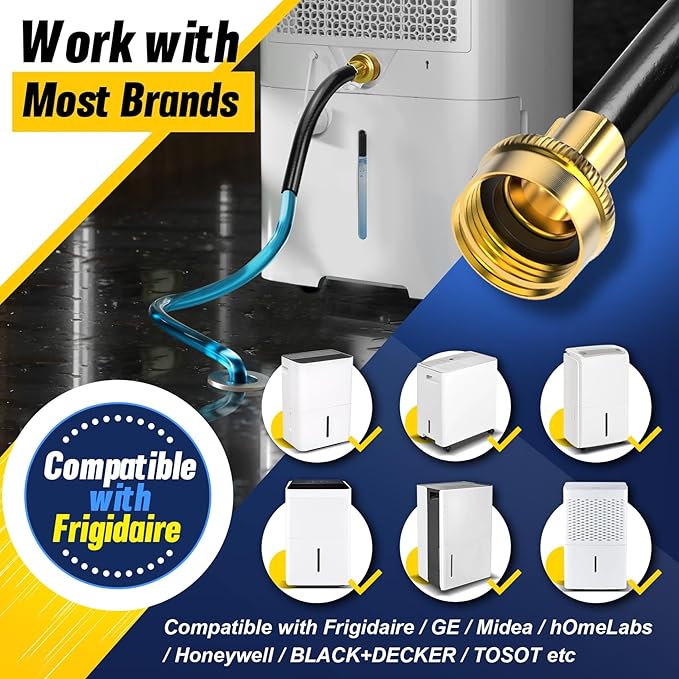 Dehumidifier Drain Hose with 3/4 Inch FHT Connector, Featuring Rust-Resistant - Image 3
