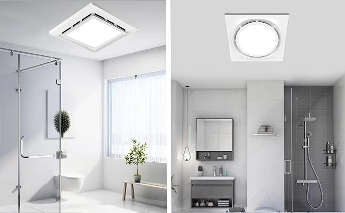 Bathroom Exhaust Fan with LED Light Ceiling Mount Ventilation Fan 118 CFM 1.0 - Image 4